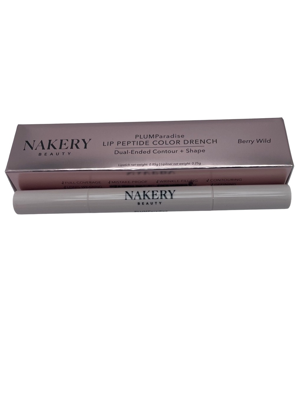 Nakery Beauty PLUMparadise Lip Peptide Color Drench - Berry Wild - New in Box